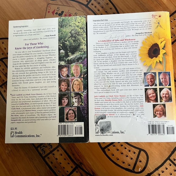 Chicken soup books - gardeners and mother daughter. Good used condition - Picture 2 of 2